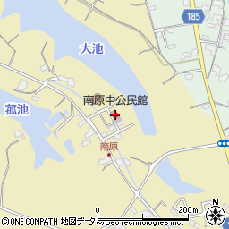 南原中公民館周辺の地図