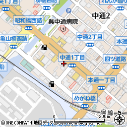 セブンイレブン呉中通１丁目店周辺の地図