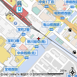 サーパスシティ呉駅前周辺の地図
