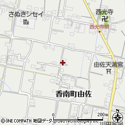 香川県高松市香南町由佐443-1周辺の地図