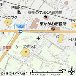 香川県東かがわ市白鳥86周辺の地図