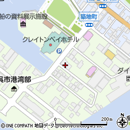 岡山県貨物運送株式会社　呉営業所周辺の地図