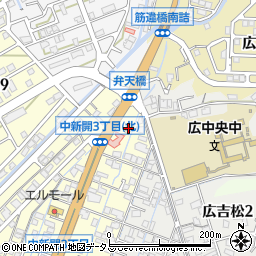 ファミリーマート広中新開店周辺の地図