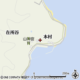徳島県鳴門市瀬戸町室本村周辺の地図