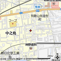 和歌山県和歌山市中之島351周辺の地図