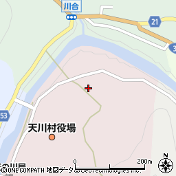 奈良県吉野郡天川村沢谷周辺の地図