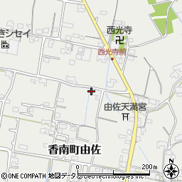 香川県高松市香南町由佐448周辺の地図
