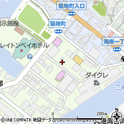 株式会社ウイング　広島呉整備課中央工場周辺の地図