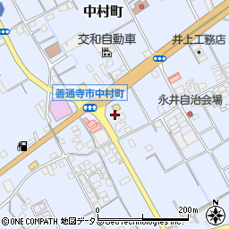 餃子の王将 善通寺店周辺の地図