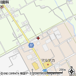 香川県丸亀市綾歌町栗熊東6周辺の地図