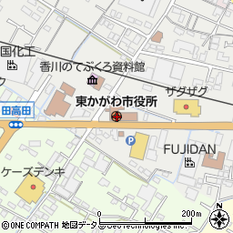 香川県東かがわ市周辺の地図