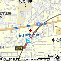 和歌山県和歌山市中之島323周辺の地図