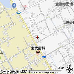 香川県丸亀市郡家町523-1周辺の地図