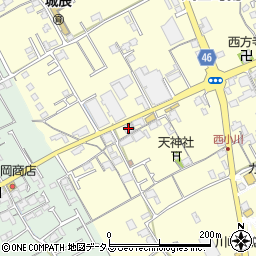 浦島餅店周辺の地図