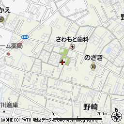 野崎地区自治会館周辺の地図