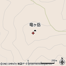 竜ケ岳周辺の地図