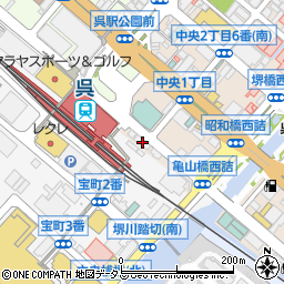 有限会社ささきグループ　呉駅前店周辺の地図