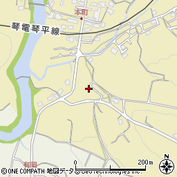 香川県綾歌郡綾川町滝宮1196-11周辺の地図
