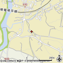 香川県綾歌郡綾川町滝宮1196-6周辺の地図