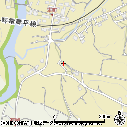 香川県綾歌郡綾川町滝宮1196-7周辺の地図
