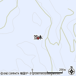和歌山県伊都郡九度山町笠木周辺の地図
