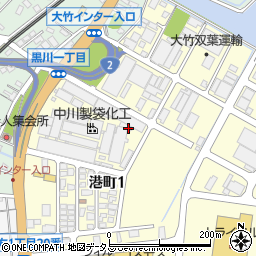 広島県大竹市港町周辺の地図