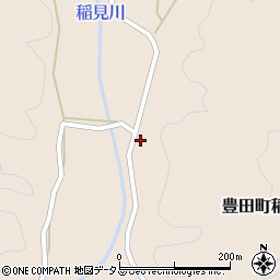 山口県下関市豊田町大字稲見413周辺の地図