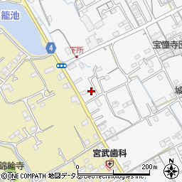 香川県丸亀市郡家町584-7周辺の地図