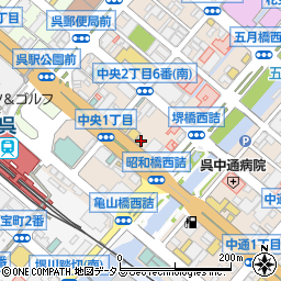 広島日産自動車呉店周辺の地図