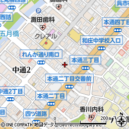 リパーク呉本通３丁目駐車場周辺の地図