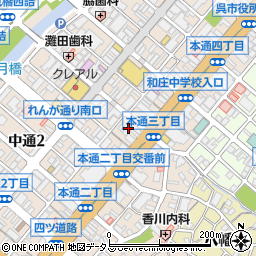 津川結納店周辺の地図