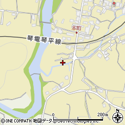 香川県綾歌郡綾川町滝宮1410周辺の地図