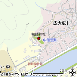 初崎神社周辺の地図