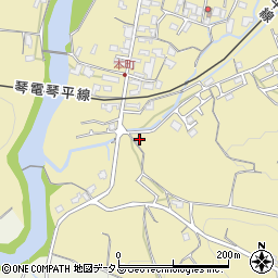 香川県綾歌郡綾川町滝宮1205周辺の地図