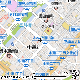 広島県呉市中通周辺の地図