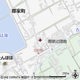 香川県丸亀市郡家町281-2周辺の地図