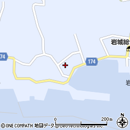 愛媛県越智郡上島町岩城1866周辺の地図