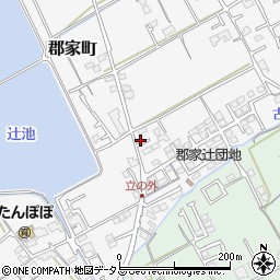 香川県丸亀市郡家町281-5周辺の地図