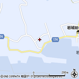 愛媛県越智郡上島町岩城1869周辺の地図