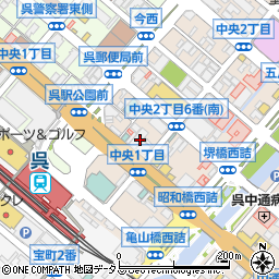 洋伸建設株式会社　呉営業所周辺の地図