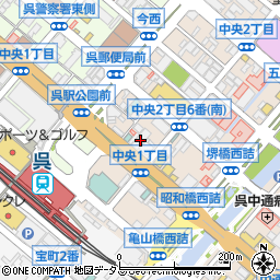 もみじ銀行呉中央支店 ＡＴＭ周辺の地図