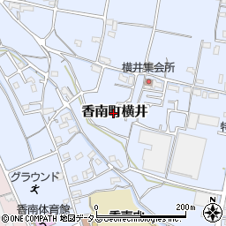 香川県高松市香南町横井344周辺の地図