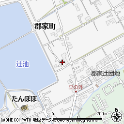 香川県丸亀市郡家町276-3周辺の地図