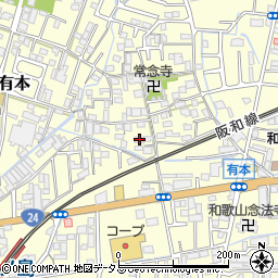 和歌山県和歌山市有本23周辺の地図
