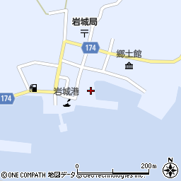 愛媛県越智郡上島町岩城1413周辺の地図