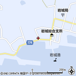 愛媛県越智郡上島町岩城1536周辺の地図