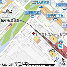 カルビ屋大福呉店周辺の地図