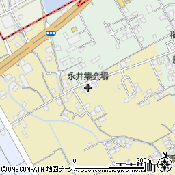 永井集会場周辺の地図
