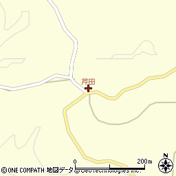 芹田周辺の地図