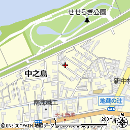 和歌山県和歌山市中之島981周辺の地図